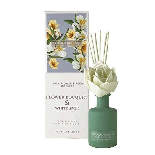 BLOOM BLOOM ブルームブルーム Solaflower Diffuser ソラフラワーディフューザー FLOWER BOUQUET &  WHITE SAGE フラワーブーケ&ホワイトセージ