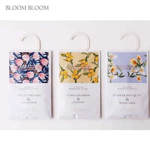 【BLOOM BLOOM】ワードローブサシェ  ＜フラワーブーケ・セージの香り＞