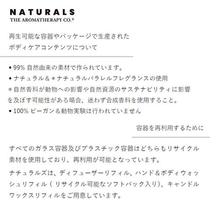 【Naturals】キャンドル リフィル（詰め替え用） ＜ブラッドオレンジ・ポメロの香り＞